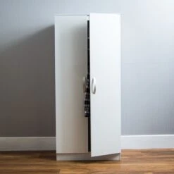 Hulio White 2 Door Wardrobe -Cheap Bed Store hulio white 2 door wardrobe p53653 70001 zoom