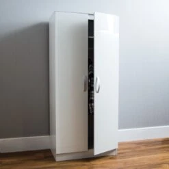 Hulio White 2 Door Wardrobe -Cheap Bed Store hulio white 2 door wardrobe p53653 70002 zoom