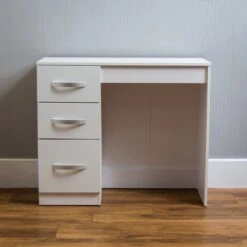 Hulio White 3 Drawer Dressing Table -Cheap Bed Store hulio white 3 drawer dressing table p53854 71209 zoom