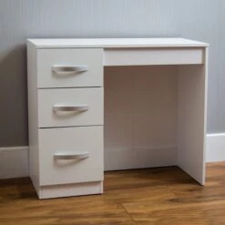 Hulio White 3 Drawer Dressing Table -Cheap Bed Store hulio white 3 drawer dressing table p53854 71210 zoom