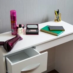Hulio White 3 Drawer Dressing Table -Cheap Bed Store hulio white 3 drawer dressing table p53854 71211 zoom