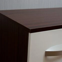 Hulio White And Walnut 3 Drawer Dressing Table -Cheap Bed Store hulio white and walnut 3 drawer dressing table p53855 71234 zoom