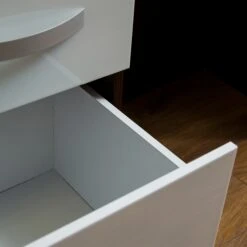 Hulio White And Walnut 3 Drawer Dressing Table -Cheap Bed Store hulio white and walnut 3 drawer dressing table p53855 71235 zoom