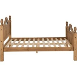 Huxley Pine Scroll Bed With High Foot End -Cheap Bed Store huxley pine scroll bed with high foot end p69372 119254 zoom