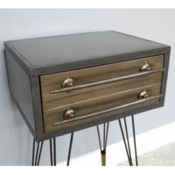 Industrial Style Bedside Table -Cheap Bed Store industrial style bedside table p65556 100897 zoom