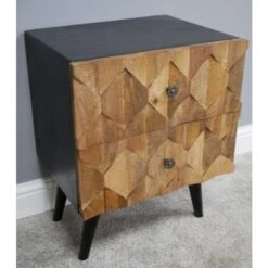 Iron & Mango Wood Industrial Style Bedside Cabinet -Cheap Bed Store iron mango wood industrial style bedside cabinet p66013 100143 zoom