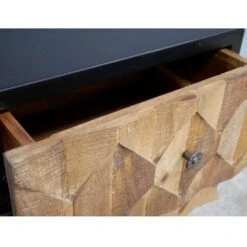 Iron & Mango Wood Industrial Style Bedside Cabinet -Cheap Bed Store iron mango wood industrial style bedside cabinet p66013 100145 zoom