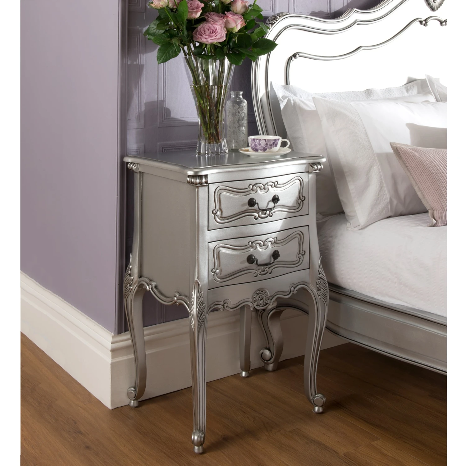 La Rochelle Antique French Style Bedside 3 La Rochelle Antique French Style Bedside