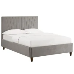 Lexie Silver Velvet Bed -Cheap Bed Store lexie silver velvet bed p59502 84307 zoom