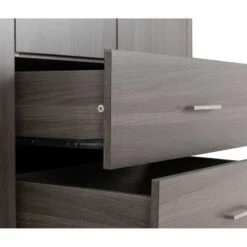 Lisbon Black Wood Grain 4 Door Wardrobe -Cheap Bed Store lisbon black wood grain 4 door wardrobe p80316 157453 zoom