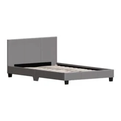 Lisbon Grey Faux Leather Bed -Cheap Bed Store lisbon grey faux leather bed p82138 167370 zoom
