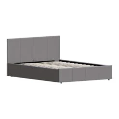 Lisbon Grey Ottoman Faux Leather Bed -Cheap Bed Store lisbon grey ottoman faux leather bed p82146 167392 zoom