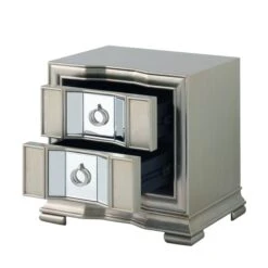 Lucca 2 Drawer Grey Mirrored Cabinet -Cheap Bed Store lucca 2 drawer grey mirrored cabinet p81372 163828 zoom