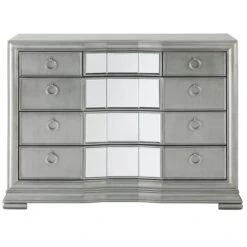 Lucca Grey 5 Drawer Mirror Chest -Cheap Bed Store lucca grey 5 drawer mirror chest p80801 159690 zoom