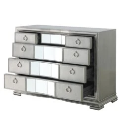 Lucca Grey 5 Drawer Mirror Chest -Cheap Bed Store lucca grey 5 drawer mirror chest p80801 159692 zoom
