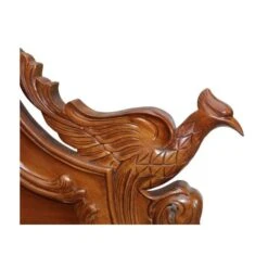 Mahogany Peacock Antique French Style Bed -Cheap Bed Store mahogany peacock antique french style bed p18694 18688 image