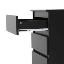 Malvern Black 3 Drawer Bedside -Cheap Bed Store malvern black 3 drawer bedside p76496 123271 zoom