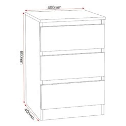 Malvern Black 3 Drawer Bedside -Cheap Bed Store malvern black 3 drawer bedside p76496 123272 zoom