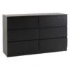 Malvern Black 6 Drawer Chest -Cheap Bed Store malvern black 6 drawer chest p76508 123349 zoom