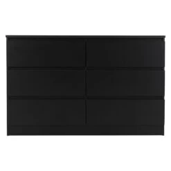 Malvern Black 6 Drawer Chest -Cheap Bed Store malvern black 6 drawer chest p76508 123351 zoom