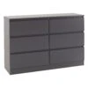 Malvern Grey 6 Drawer Chest