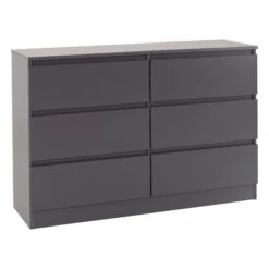 Malvern Grey 6 Drawer Chest
