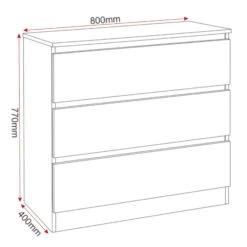 Malvern Sonoma Oak 3 Drawer Chest -Cheap Bed Store malvern sonoma oak 3 drawer chest p76501 123306 zoom