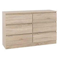 Malvern Sonoma Oak 6 Drawer Chest