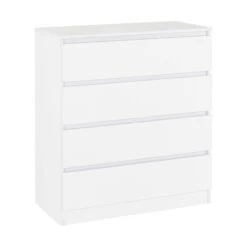 Malvern White 4 Drawer Chest