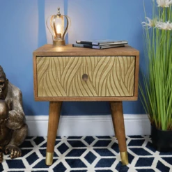 Mango Wood Bedside Cabinet