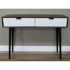 Mango Wood & Iron Marble Effect Venice Desk Or Dressing Table -Cheap Bed Store mango wood iron marble effect venice desk or dressing table p83625 172861 zoom