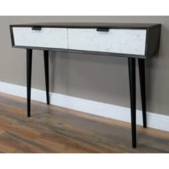 Mango Wood & Iron Marble Effect Venice Desk Or Dressing Table -Cheap Bed Store mango wood iron marble effect venice desk or dressing table p83625 172863 zoom