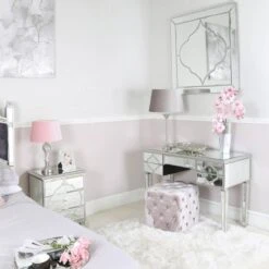 Marrakesh Silver Mirror 5 Drawer Dressing Table -Cheap Bed Store marrakesh silver mirror 5 drawer dressing table p68653 96167 zoom