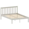 Milan White Wooden Bed With Low Foot End -Cheap Bed Store milan white wooden bed with low foot end p73066 111855 zoom