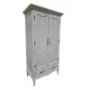 Montpellier Blanc Grey 2 Door Wardrobe -Cheap Bed Store montpellier blanc grey 2 door wardrobe p84940 181077 zoom
