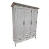 Montpellier Blanc Grey 3 Door Wardrobe -Cheap Bed Store montpellier blanc grey 3 door wardrobe p84948 181110 zoom