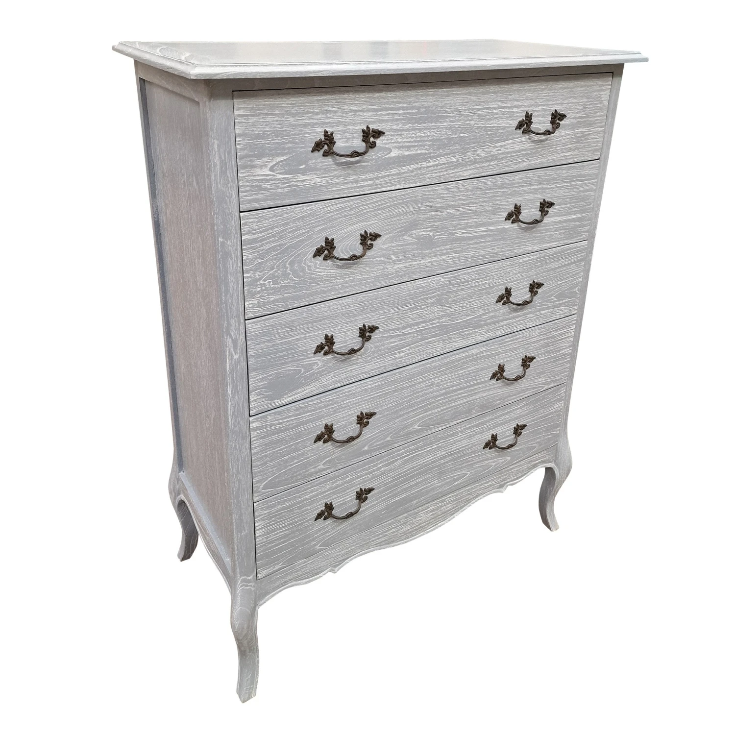 Montpellier Blanc Grey 5 Drawer Chest 3 Montpellier Blanc Grey 5 Drawer Chest