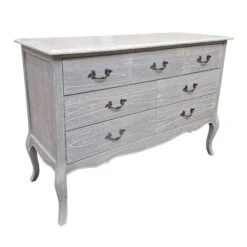 Montpellier Blanc Grey 7 Drawer Chest
