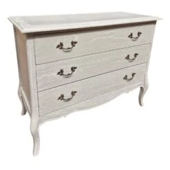 Montpellier Blanc Sage Green 3 Drawer Chest