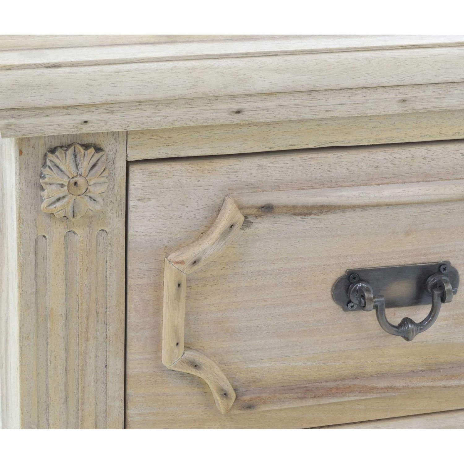 Natural 2 Drawer Vintage Bedside 9 Natural 2 Drawer Vintage Bedside - Image 7