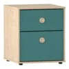 Neptune Blue & Oak 2 Drawer Bedside Table 1 Neptune Blue & Oak 2 Drawer Bedside Table -Cheap Bed Store neptune blue oak 2 drawer bedside table p79153 137421 zoom