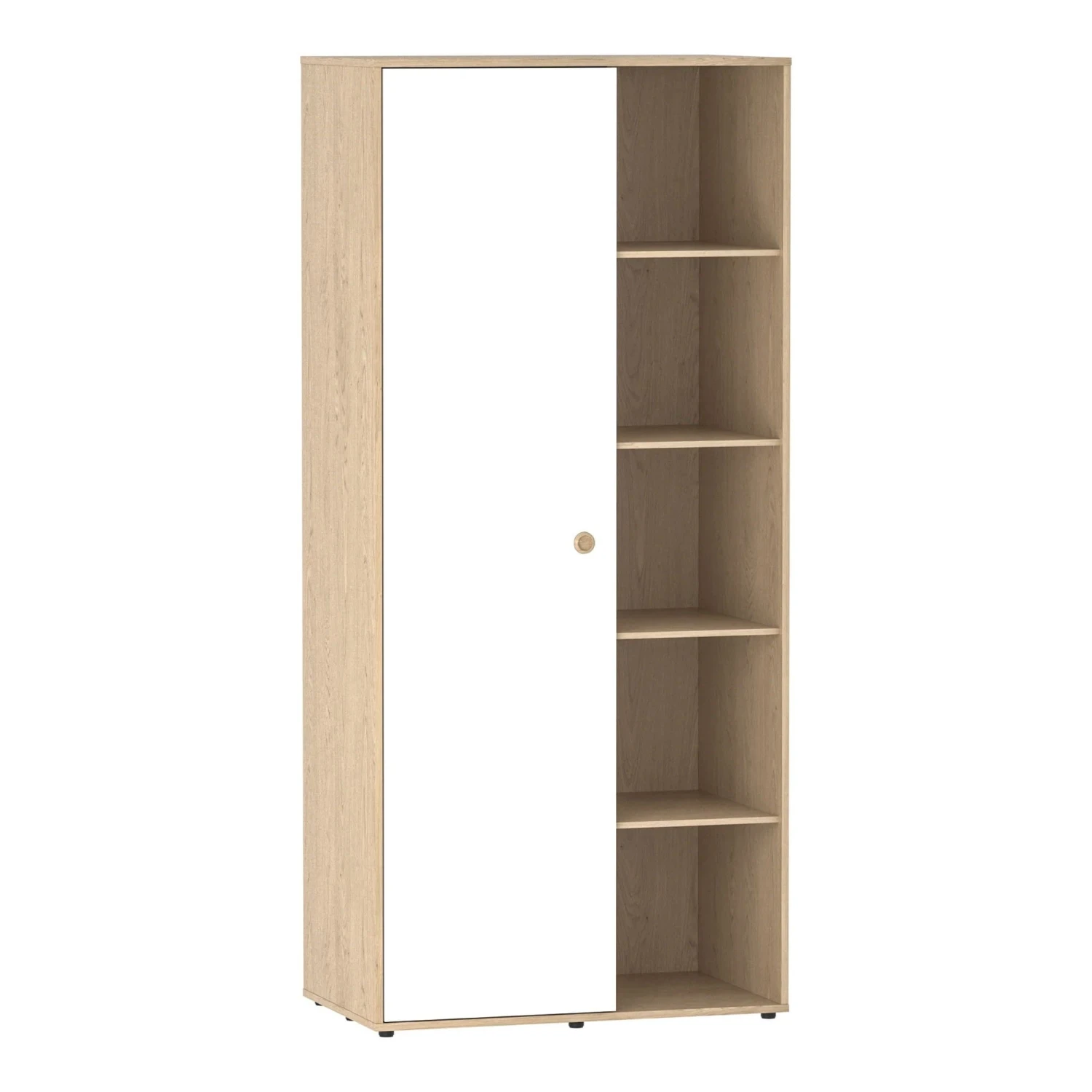 Neptune White & Oak 1 Door Wardrobe 4 Neptune White & Oak 1 Door Wardrobe - Image 2