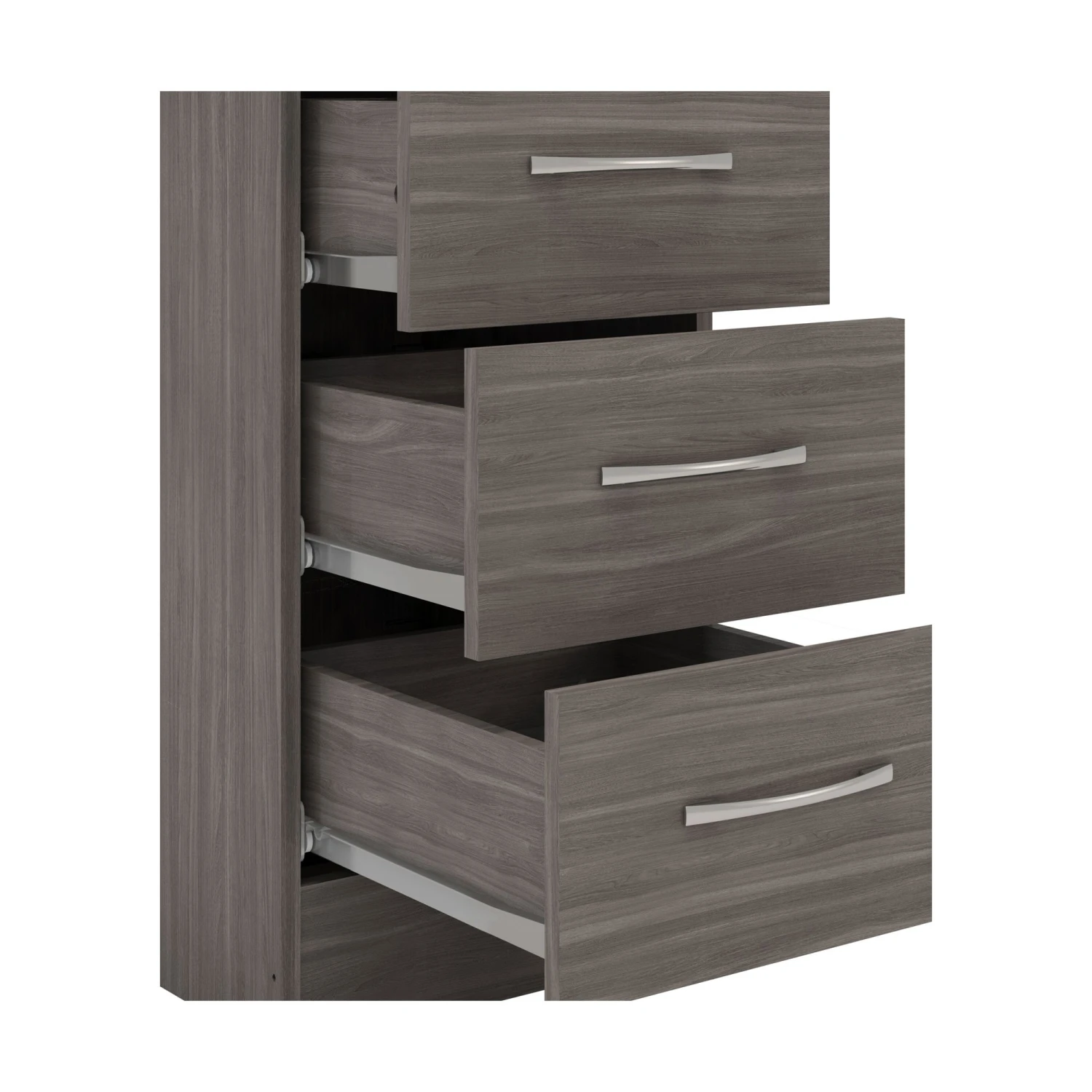 Nevada Black 3 Drawer Bedside 8 Nevada Black 3 Drawer Bedside - Image 6