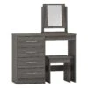 Nevada Black Wood Grain 4 Drawer Dressing Table Set 2 Nevada Black Wood Grain 4 Drawer Dressing Table Set -Cheap Bed Store nevada black wood grain 4 drawer dressing table set p76716 124466 zoom