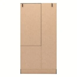 Nevada Black Wood Grain Vanity 1 Door Wardrobe 12 Nevada Black Wood Grain Vanity 1 Door Wardrobe -Cheap Bed Store nevada black wood grain vanity 1 door wardrobe p80445 158108 zoom