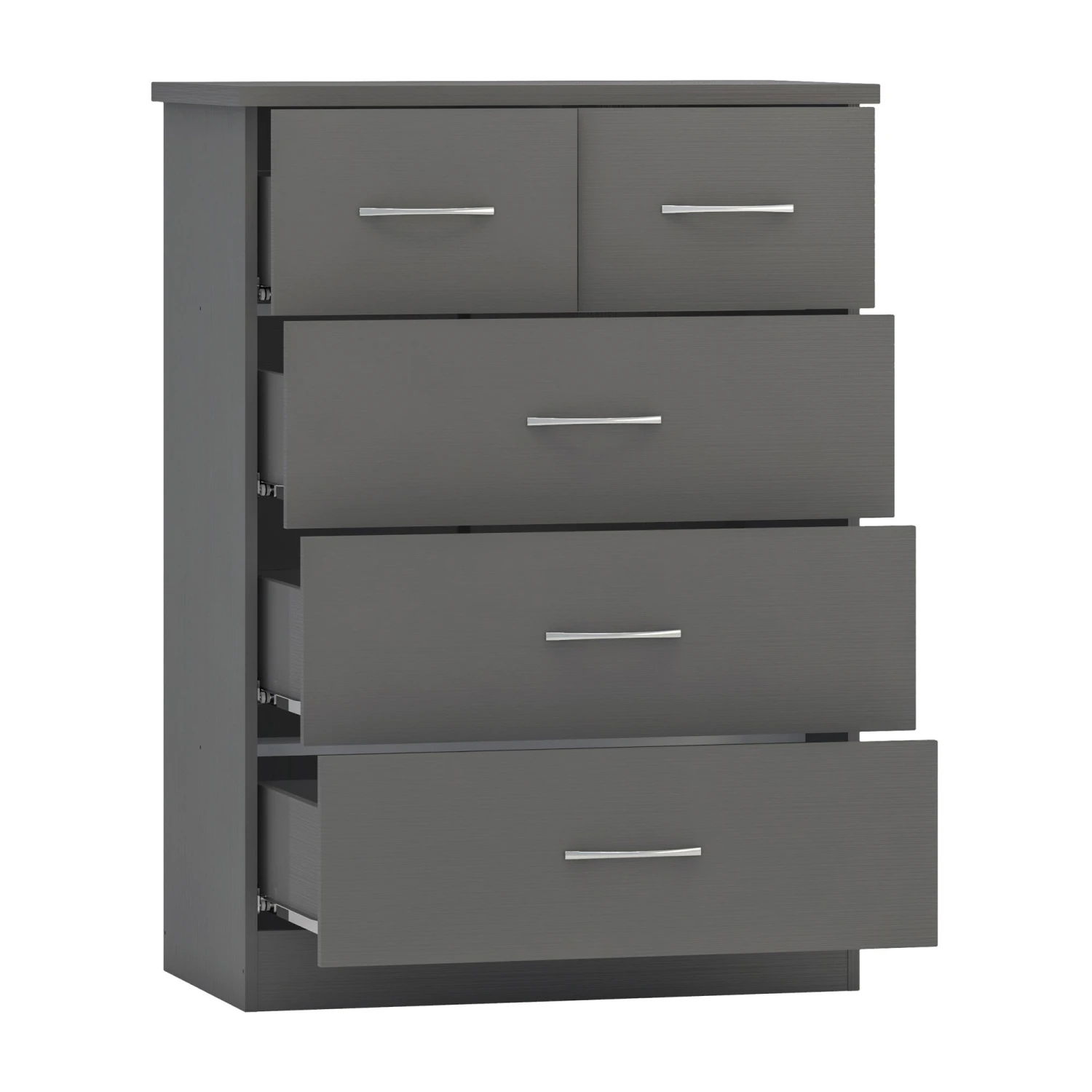 Nevada Grey 3+2 Drawer Chest 3 Nevada Grey 3+2 Drawer Chest