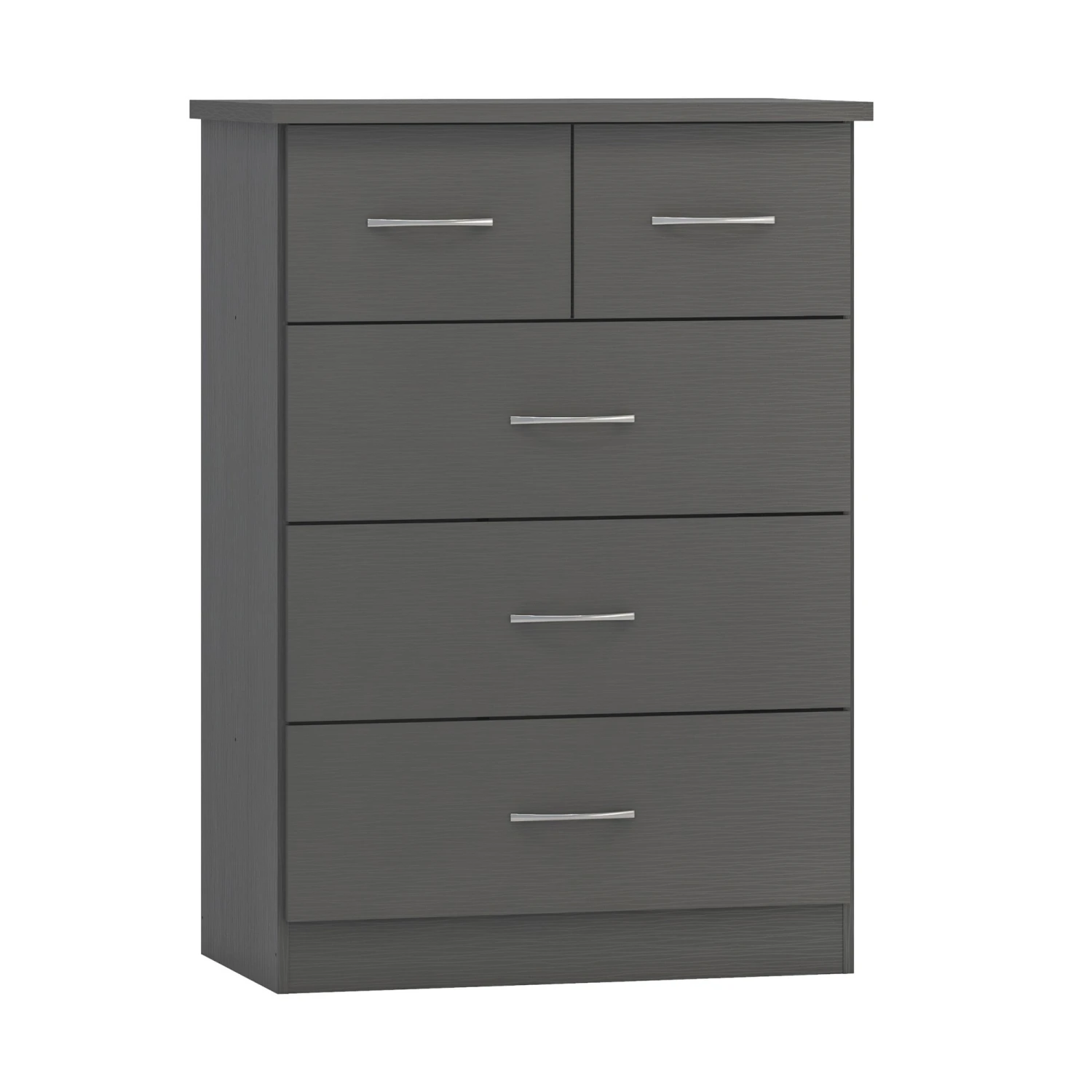 Nevada Grey 3+2 Drawer Chest 4 Nevada Grey 3+2 Drawer Chest - Image 2
