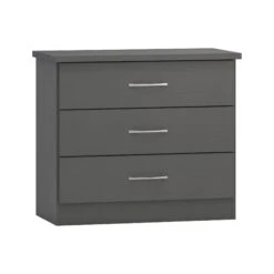 Nevada Grey 3 Drawer Chest