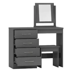 Nevada Grey 4 Drawer Dressing Table Set 11 Nevada Grey 4 Drawer Dressing Table Set -Cheap Bed Store nevada grey 4 drawer dressing table set p76714 124450 zoom