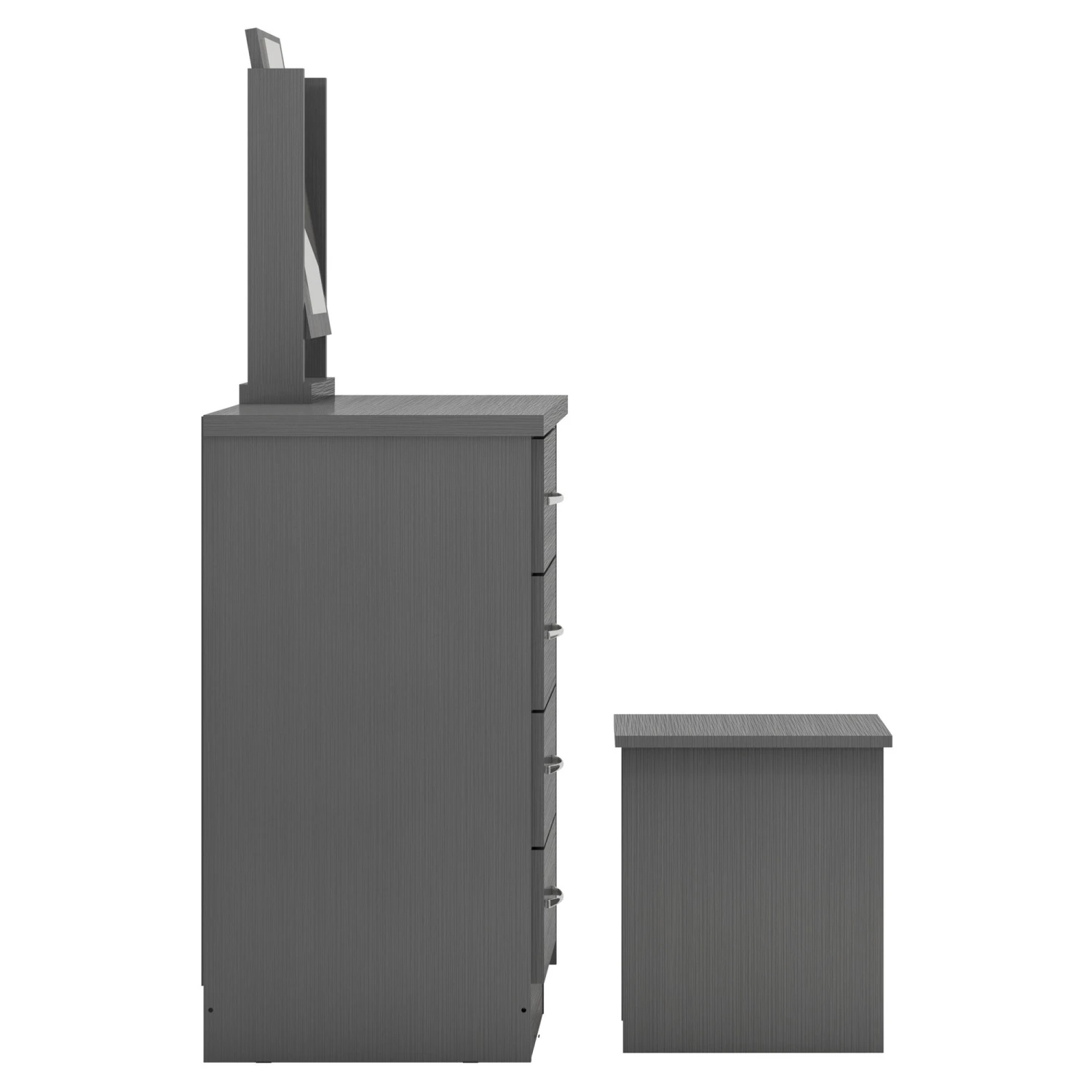 Nevada Grey 4 Drawer Dressing Table Set 7 Nevada Grey 4 Drawer Dressing Table Set - Image 5